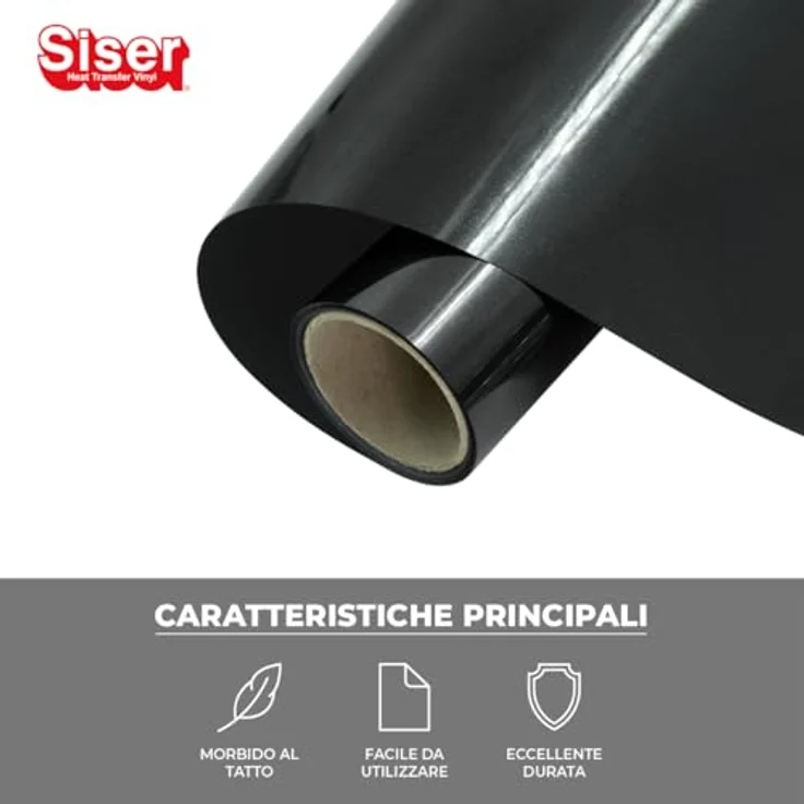 Siser® P.S. Film Extra EasyWeed, PVC-freie Transferfolie für Schneideplotter, schwarz, 30,0 x 50,0 cm, 1 Rolle – Bild 2