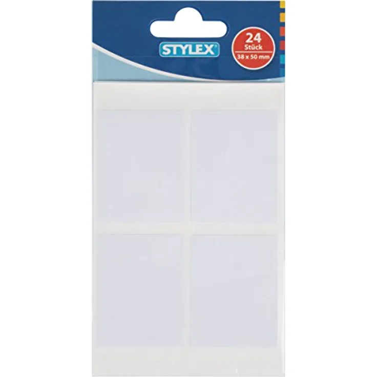24 Etiketten 38 x 50 mm 6 Blatt Vielzwecketiketten