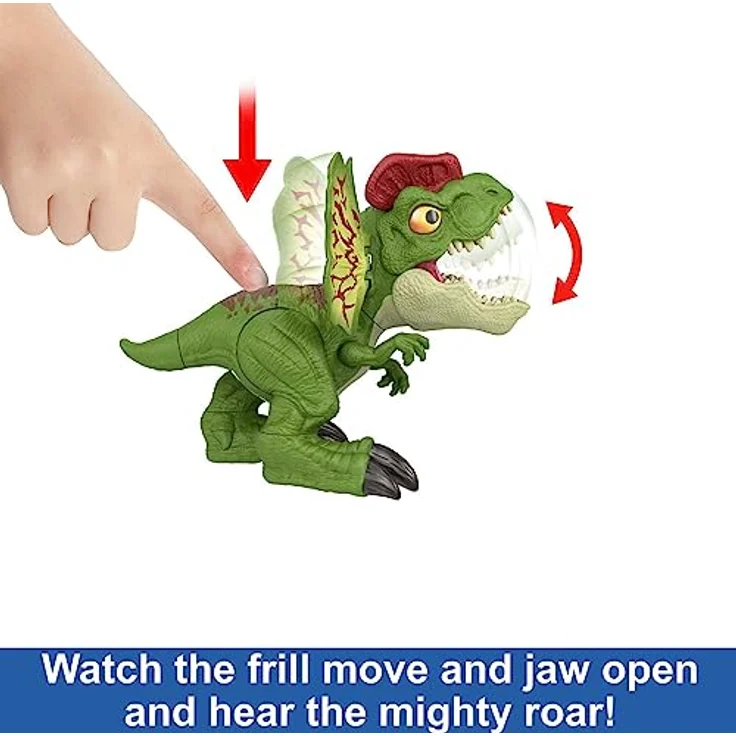 Jurassic World Interaktiver Dilophosaurus, akustische Sammelfigur mit Projektilewerfer – Bild 4