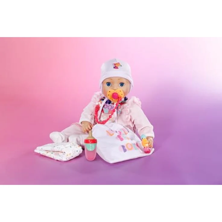 BABY born Neugeborenen-Set, 7-teilig mit Mütze, Windel, Rassel, Halstuch, Schnuller und Schnullerkette für 43cm Puppen, 837979 Zapf Creation – Bild 5