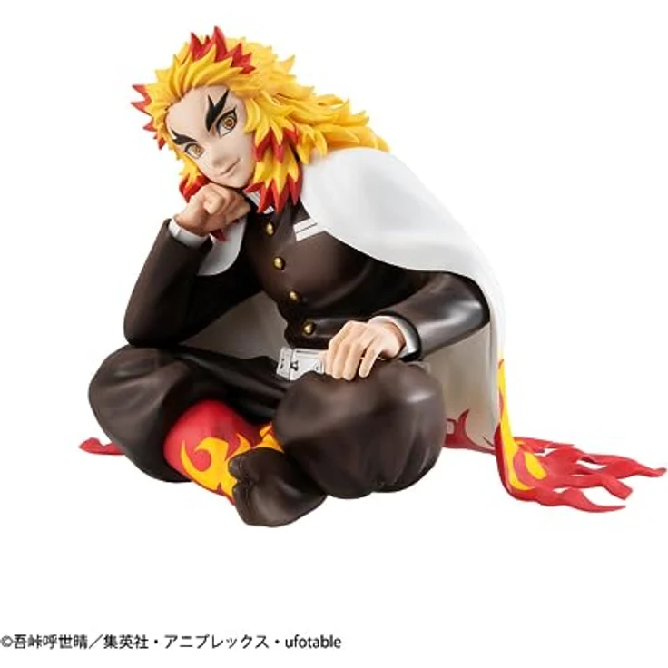 MegaHouse Banpresto G.E.M. Series Demon Slayer Palm Size Rengoku, handgefertigte PVC-Sammelfigur mit Basisständer, offiziell lizenziert – Bild 2