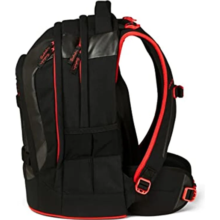 Satch Pack Schulrucksack Set 3tlg. mit Schlamperbox und Sportbeutel, 30 Liter Volumen, Fire Phantom – Bild 5