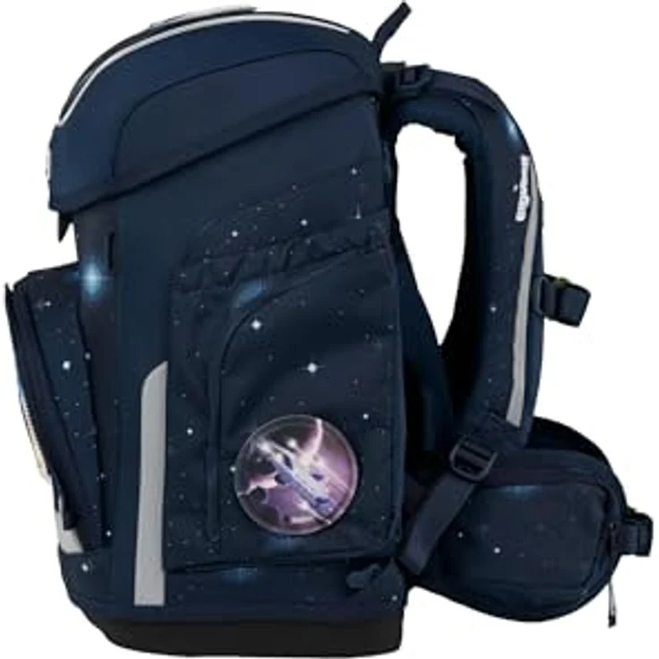 ergobag cubo Set, ergonomischer Schulranzen 5-teilig für die 1. Klasse, standfest, reflektierend, individuell gestaltbar, aus 27,7 recycelten PET-Flaschen – Bild 4