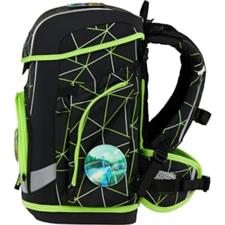 ergobag cubo Light Set ergonomischer Schulranzen, extra leicht mit Hüftgurt, 6-teilig, 860 g, recycelte Materialien, individuelle Gestaltungsmöglichkeiten – Bild 4