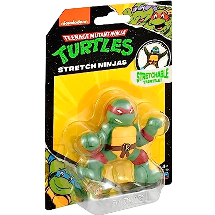 Teenage Mutant Ninja Turtles - Class Mini Ninja Stretch Raphael, 6,7 cm dehnbar, wiederherstellbar, Sammelfigur – Bild 3