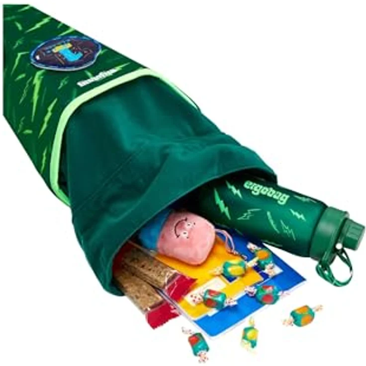 ergobag Schultüte mit Kordelzug SternguckBär - Lila, 100% recyceltes Material, individuell gestaltbar – Bild 2