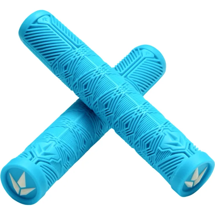 Blunt Stunt-Scooter / BMX Griffe V2, TPR Griffe mit 16 cm Länge und Nylon Barends, Türkis