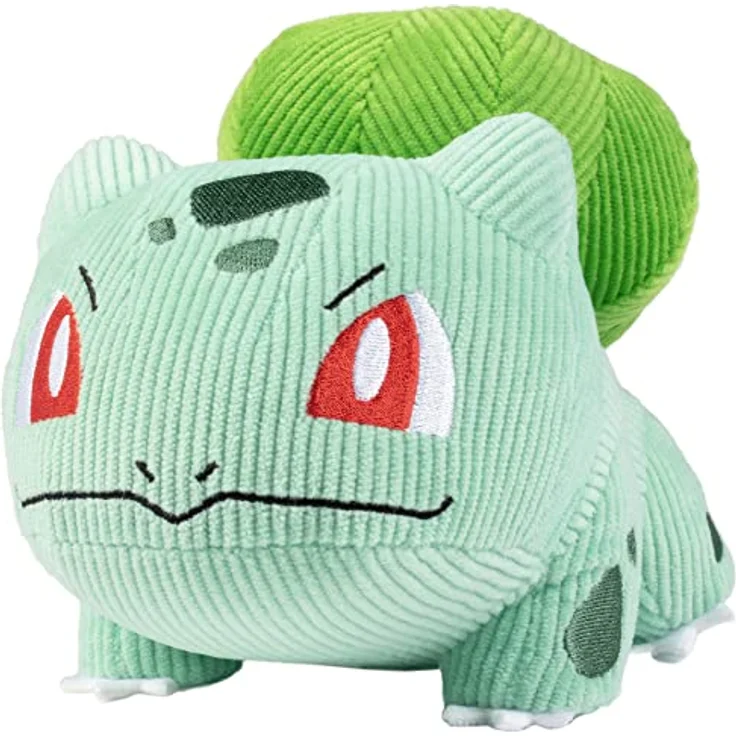 Pokémon Select PKW2993 Bisasam Kord-Plüsch 20 cm, offizielles Kuscheltier aus hochwertigem Kordstoff, limitierte Edition – Bild 1