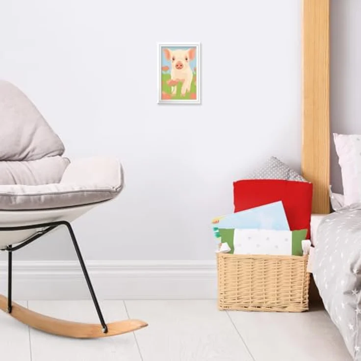 Ravensburger Malen nach Zahlen CREART® Süßes Hausschwein, Farbige Motivlinien für leichteres Malen – Bild 4
