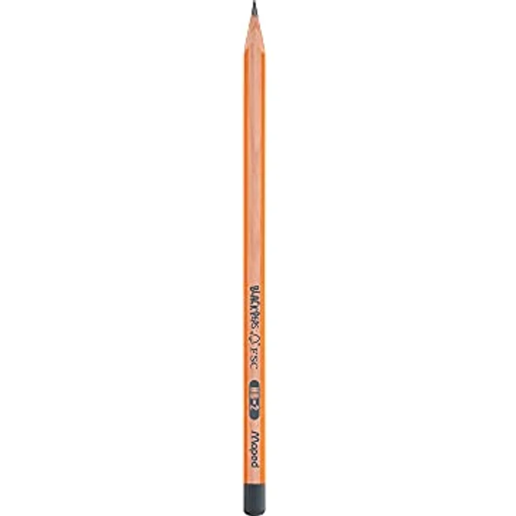 Maped 850021 Bleistift, Dreieckige Form, Stoßfeste Leine, Noir – Bild 2