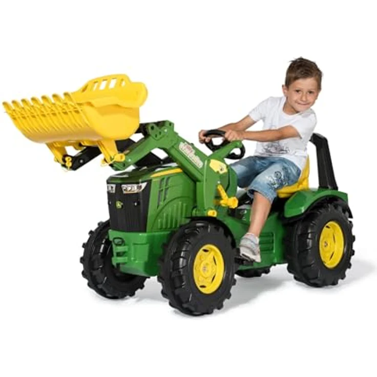 Rolly Toys 651047 - Trettraktor rollyX-Trac Premium John Deere 8400R, für Kinder von 3-10 Jahre, Flüsterbereifung - Preisvergleich – Bild 3