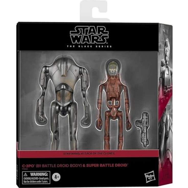 Star Wars The Black Series C-3PO B1 Battle Droid und Super Battle Droid, 15 cm, detailgetreu mit mehreren Gelenkpunkten und charakterspezifischem Zubehör – Bild 2
