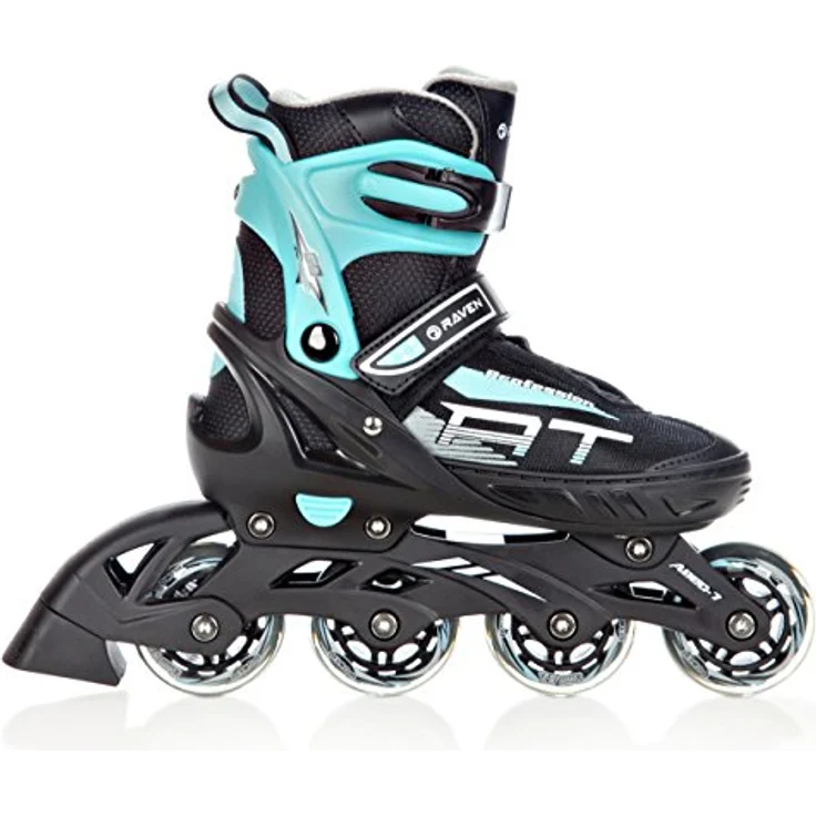 RAVEN Profession Inlineskates Inliner 2in1 mit Schlittschuhen verstellbar (Black/Mint ohne Kufen, 38-42) – Bild 2