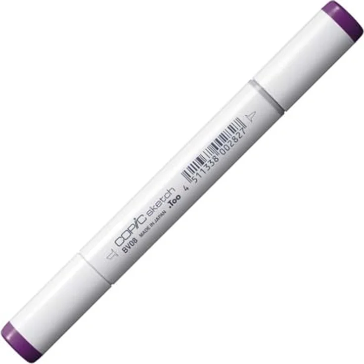 Copic COPIC Sketch Marker Typ BV-08, Blue Violet, professioneller Pinselmarker mit Super-Brush- und Medium-Broad-Spitze – Bild 2