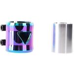 Anaquda Stunt-Scooter Double Clamp 32/35 Neochrom, Stabile Verbindung und Top Design, blackchrome