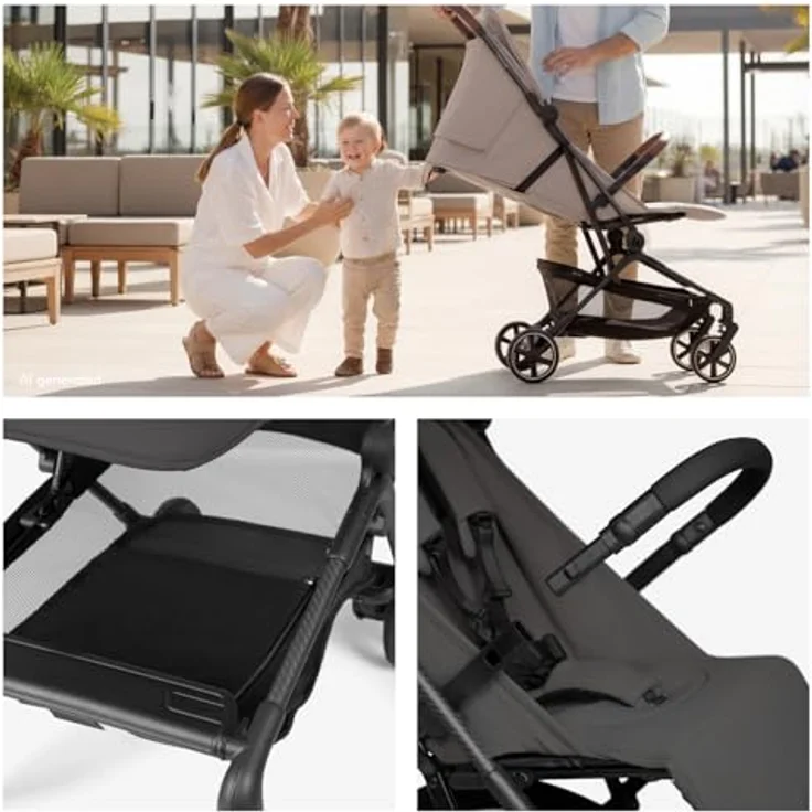 Hauck Reisebuggy Lite N Care, ultraleichtes Carbon-Gestell, Dark Anthracite, IATA-kompatibel, inkl. Gratis Mobilitätsgarantie – Bild 6