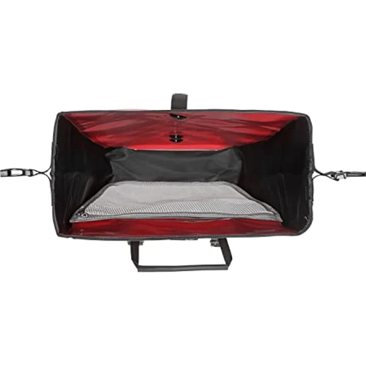 Ortlieb Erwachsene Gepäckträgertasche Back-Roller Classic QL2.1 Paar, Rot/Schwarz, 42 x 32 x 17 cm, 40 Liter, F5302 – Bild 4