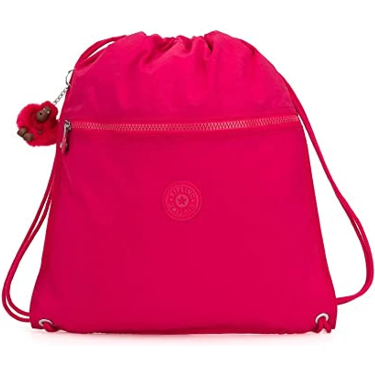 Kipling SUPERTABOO, Beutel mit Kordelzug, Multifunktional, Wasserabweisend, 45 cm, 15 L, 0.24 kg, True Pink – Bild 1