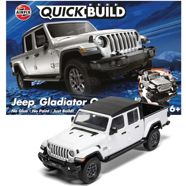 Airfix QUICKBUILD Jeep Gladiator (JT) Overland Modellbausatz, leichter Zusammenbau ohne Kleber oder Farbe, für Kinder ab 6 Jahren – Bild 1
