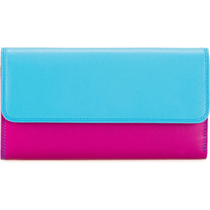 Mywalit Damen Portemonnaie Tri-fold Zip Wallet Geldbörse Leder 17 cm, bunt