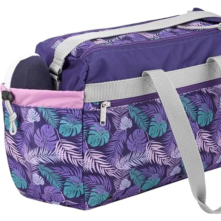 McNeill Sporttasche 37 cm, Dschungel Design, 100% Polyester, lila – Bild 3