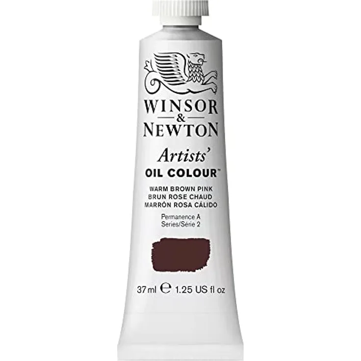 Winsor & Newton Artists Ölfarbe 1214413 - 37ml Tube, höchste Pigmentierung und Lichtechtheit - Rosabraun Warm