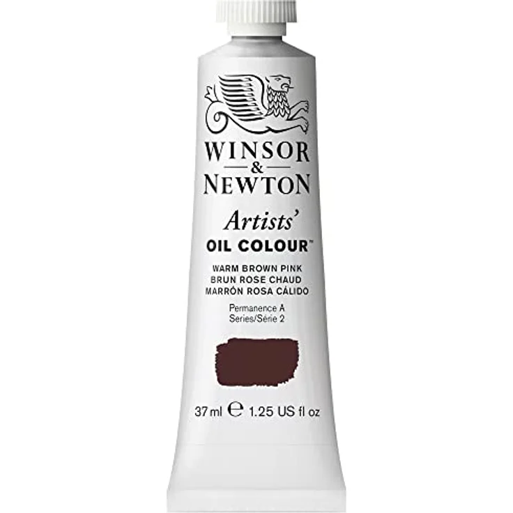 Winsor & Newton Artists Ölfarbe 1214413 - 37ml Tube, höchste Pigmentierung und Lichtechtheit - Rosabraun Warm – Bild 1