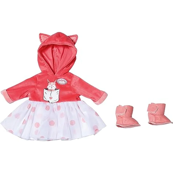 Zapf Creation, Puppenkleidung 43 cm, Baby Annabell Deluxe Eichhörnchen Tutu 43cm, warmes Oberteil mit Tüllrock, 709733 – Bild 1