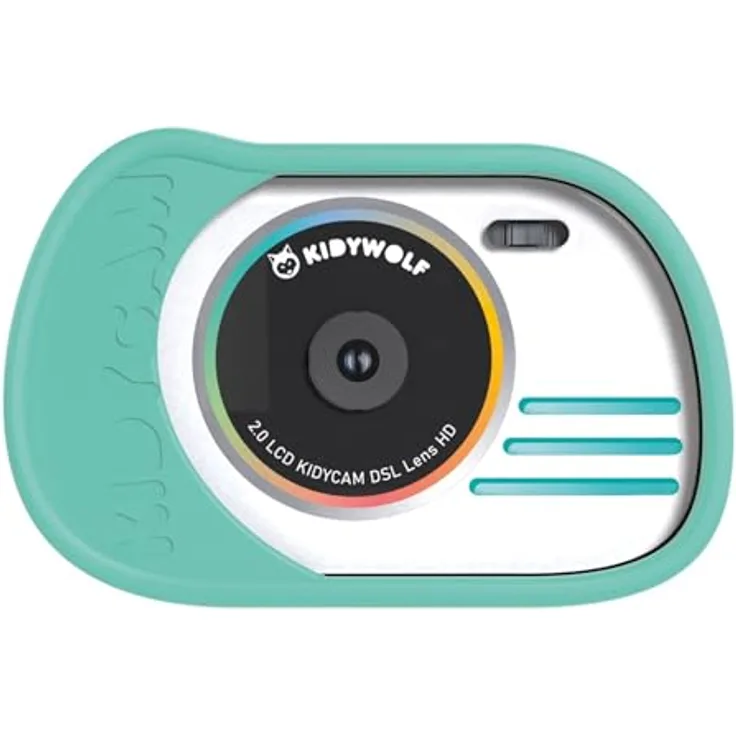 Kidywolf Kidy Camera, wasserdichte Digitalkamera für Kinder mit 8 MP Weitwinkel-Linse und 16 GB internem Speicher