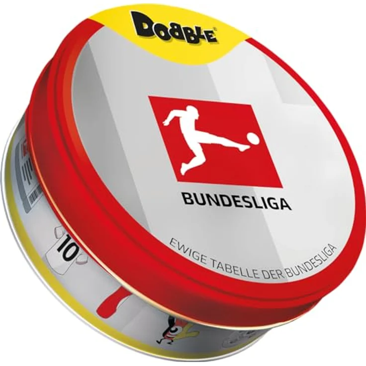 Asmodee ZYGD0034 Dobble Bundesliga, kartenbasiertes Reaktionsspiel mit 55 Club-Logos und 5 Spielvarianten für Fußballfans – Bild 5