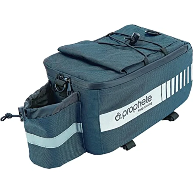 Prophete Fahrradtasche, isolierte Kühl-Gepäckträgertasche, 8 L Volumen, wasserabweisend, Farbe: anthrazit