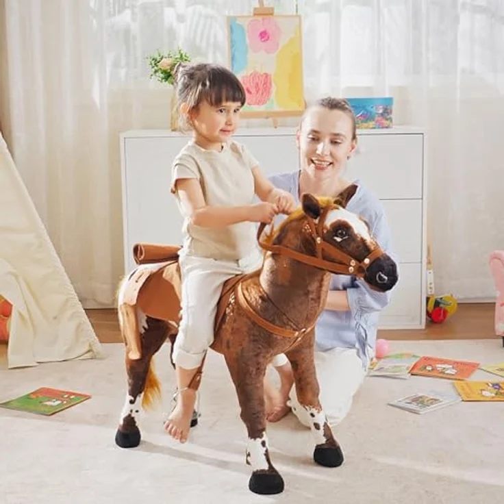 Kinder Reitpferd braun (Farbe: braun) – Bild 10