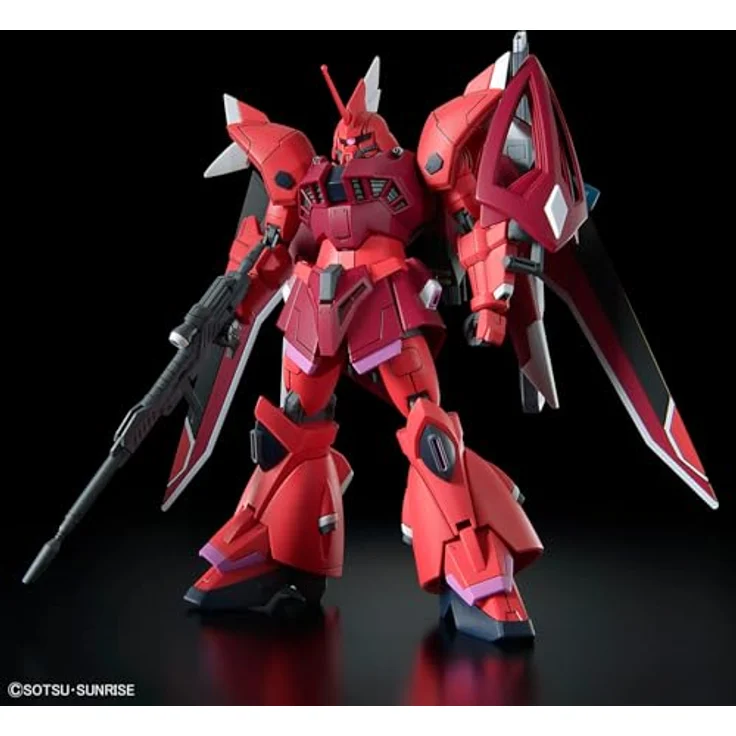 Bandai Action Figur GELGOOG MENACE (LUNAMARIA HAWKE CUSTOM), bewegliche Bausatzfigur mit Seed Action System und Beam Naginata – Bild 9