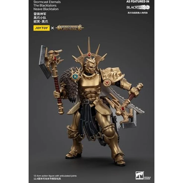 JOYTOY Warhammer Age of Sigmar Stormcast Eternals The Blacktalons Neave Blacktalon, 20 cm Actionfigur mit beweglichen Teilen und Waffenzubehör – Bild 4