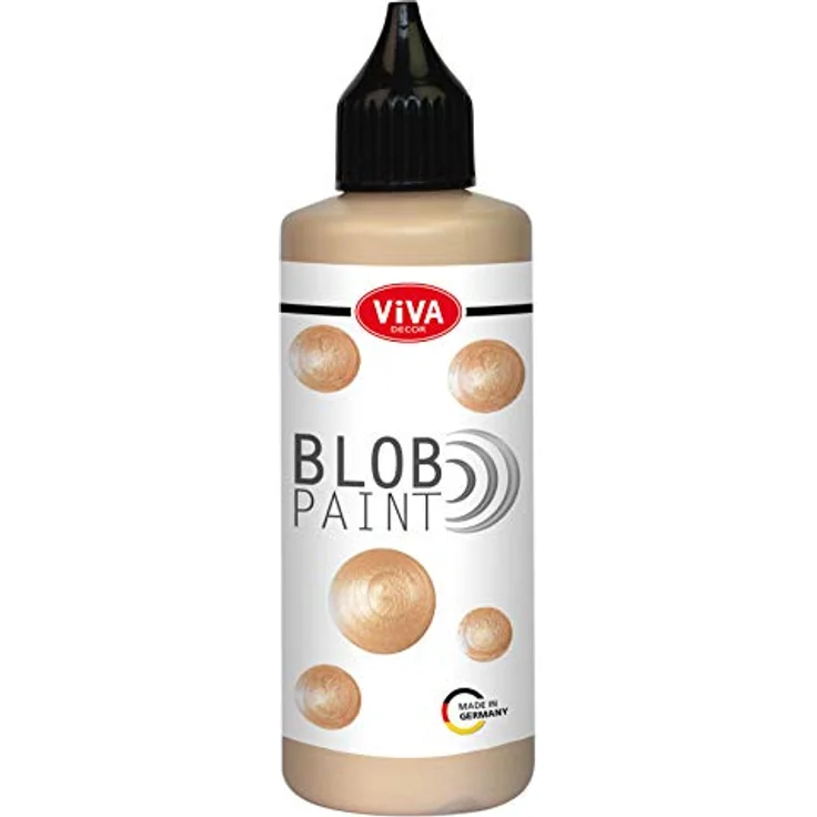 Viva Decor Champagner-Metallic Blob Paint, 90 ml Malfarbe in metallischen und glitzernden Farben – Bild 1