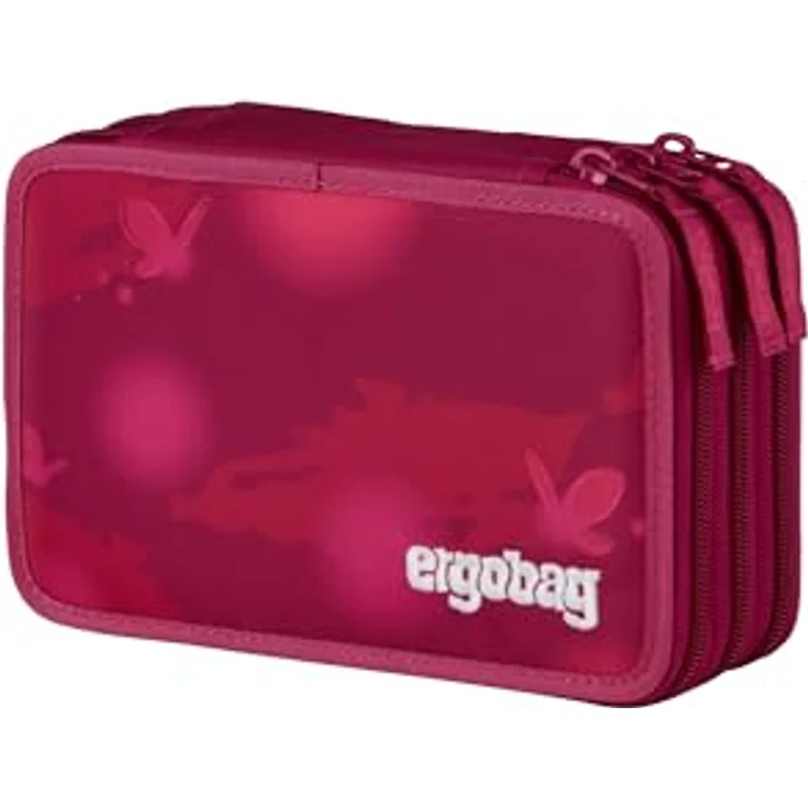 ergobag Maxi Mäppchen Set 40-Teilig, inkl. Lyra Bunt- und Filzstifte, Kleingeld Fach, Lineal, Schere, aus recycelten Materialien – Bild 1