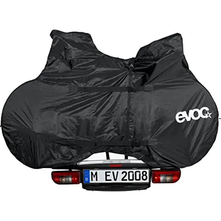 EVOC BIKE RACK COVER ROAD, robuste Fahrradplane (handliche Radabdeckung, leichte E-Bike Schutzhülle, ideale Fahrradabdeckung, Maße: 54 x 188 x 118 cm, Gewicht: 1100 g), Black