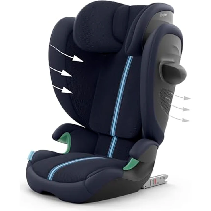 Cybex Solution G2 I-Fix Plus, Kindersitz für 100-150 cm, optimale Sicherheit und Komfort, Ocean Blue – Bild 4