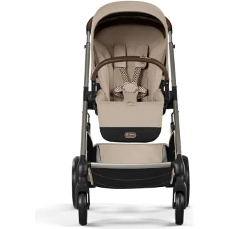 Cybex Balios S Lux Kinderwagen mit faltbarer Babywanne, komfortabel und kompakt, Almond Beige – Bild 5