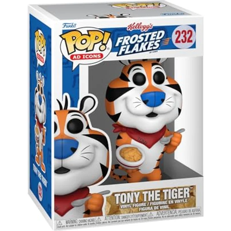 Funko Pop! AD Icon: Kellogg's - Tony The Tiger ('84) - 9,5 cm Vinyl-Sammelfigur für Kinder und Erwachsene - Offizielle Handelsware - Ideal als Geschenk für Kellogg's Fans – Bild 1