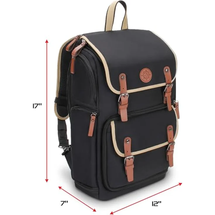 ENHANCE Sammelkarten-Aufbewahrungsbox, Rucksack für Spielkarten mit Platz für Kartenordner und TCG-Zubehör, Schwarz – Bild 2