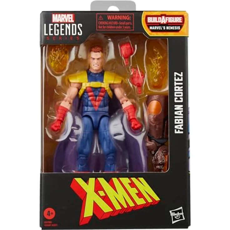 Marvel Legends Series Fabian Cortez Action-Figur, 15 cm beweglich mit 4 Accessoires und Build-A-Figure Element, von den X-Men Comics inspiriert – Bild 4