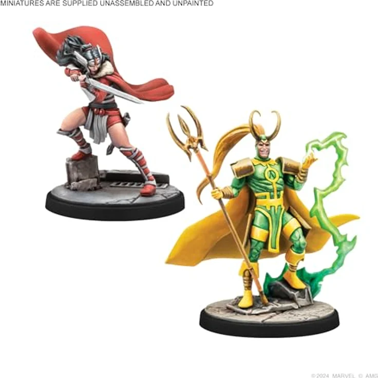 Atomic Mass Games Marvel: Crisis Protocol - Mighty Thor, Lady Sif, Thor, Hero of Midgard & Loki, Prince of Lies - Charakterpack für Asgard mit 4 Miniaturen – Bild 4