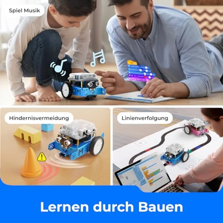 Makeblock mBot Programmierbar Roboter Kinder STEM Spielzeug Geschenke für Kinder Programmierbares Roboticset, Programmieren Lernen mit Scratch/Arduino mit Funktion Erkennen Sie Hindernisse – Bild 6