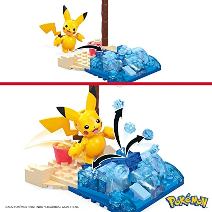 Pokemon Mega Construx Bauset: Pikachus Strandtag (79 Teile) – Bild 6
