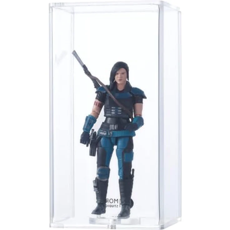 Morax MAGNETO Acryl Case für Star Wars Figuren, UV-geschützt, inkl. Stand, 129x64x57 mm, Vintage/Modern – Bild 5