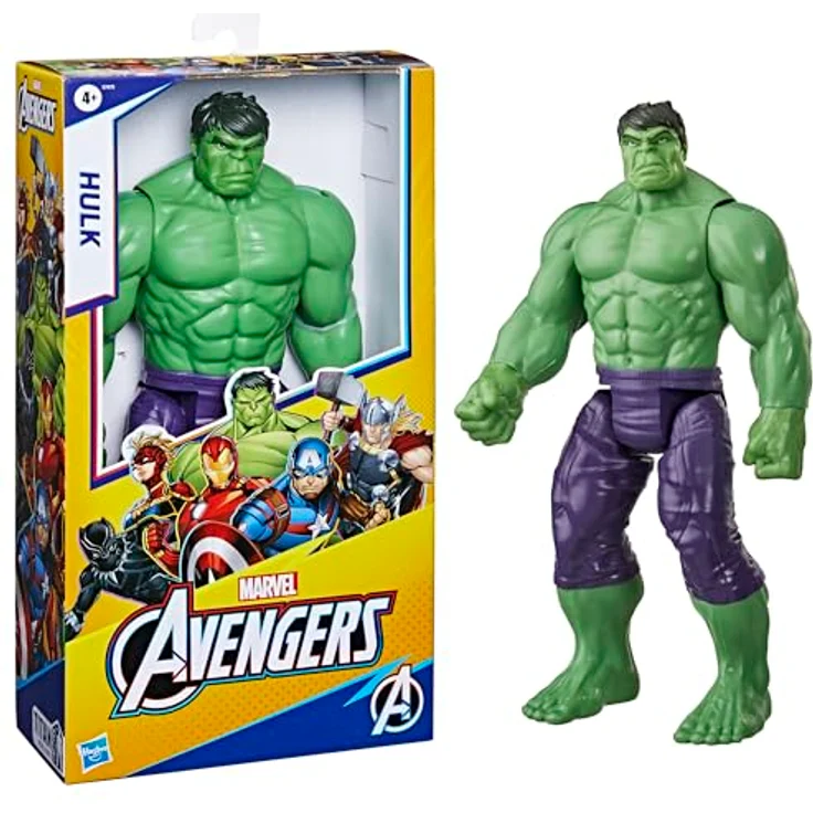 Marvel Avengers Titan Hero Serie Blast Gear Deluxe Hulk Action-Figur, 30 cm groß, kompatibel mit Blast Gear Blastern, grün, für Kinder ab 4 Jahren – Bild 2