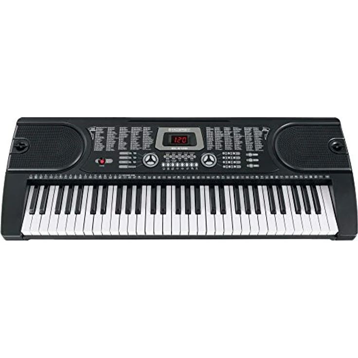 McGrey SK-6100 Keyboard Super Kit, Einsteiger-Instrument mit 61 Tasten, 255 Klängen und Rhythmen, Lernfunktionen, inklusive Tisch, Hocker, Mikrofon und Kopfhörer, schwarz – Bild 4