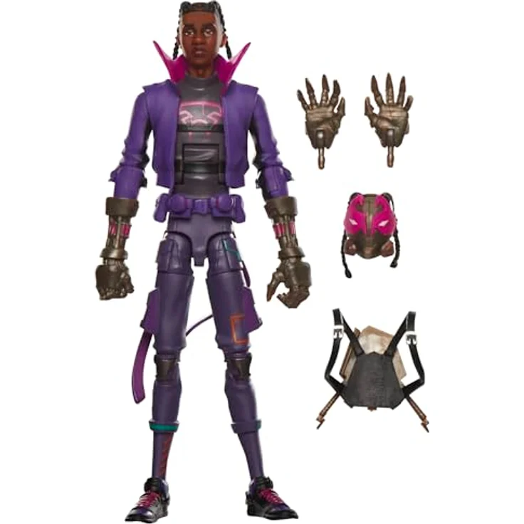 Hasbro Spider-Man: Across the Spider-Verse Marvel Legends Actionfigur Miles G. Morales, 15 cm, sammelwürdig mit beweglichen Gelenken – Bild 2
