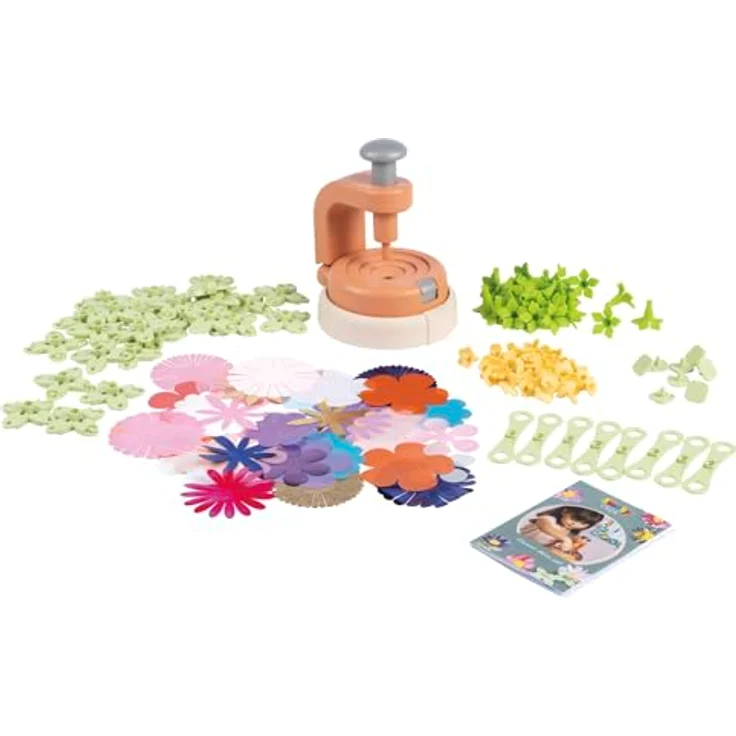 Smoby Crea Flower Deko Set, Kreativset mit Blumenpresse, 200 Zubehörteile, Made in Europe, geeignet für Kinder ab 5 Jahren – Bild 2